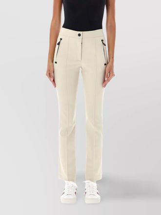 Moncler tailored trousers with belt loops and zip pockets