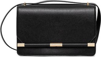 Victoria Beckham Borsa a tracolla in pelle con patta - Nero