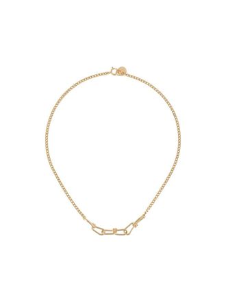 Annelise Michelson wire chain gourmette necklace - women - Brass/Gold Plated Sterling Silver - One Size