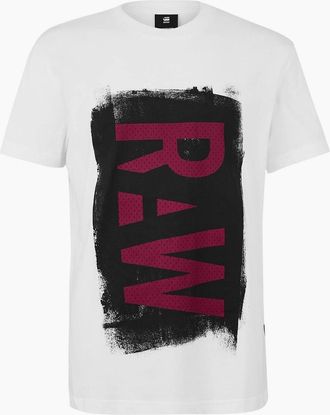 G-Star Mens Painted ts - White - Size: 42