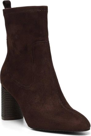 NYDJ Womens NYDJ Tone Boots Expresso Leather Pointed Toe Block Heel RHS6551