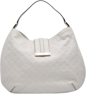 Gucci Pre-owned Shoulder Bags, female, White, Size: ONE SIZE Pre-owned Vintage Shoulder Bag