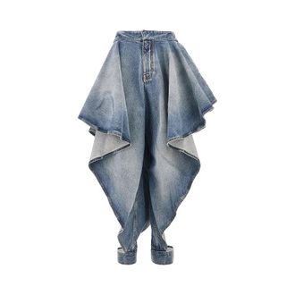 Alaia Panelled jeans with cuff Woman 38