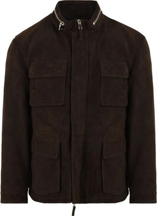 The Jack Leathers Haruto Jacket - Heren - Leren en Su&egrave;de Jassen - Bruin - XL - Wol - Jassen