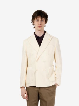 Alessandro Gilles Blazer doopiopetto over bianco