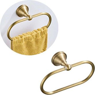 No Brand Anillo Para Toallas, Estante Para Toallas, Toallero, Toallero De Ba&ntilde;o, Toallero De Ba&ntilde;o, Anillo Para Toallas, Toallero, Oro Cepillado, 1 Pieza