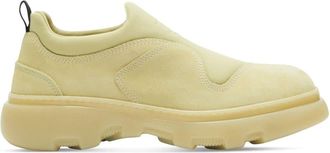 Burberry EKD slip-on suede sneakers - men - Calf Suede/Spandex/Elastane/Spandex/Elastane/Polyamide/Polyamide/Rubber - 43 - Neutrals