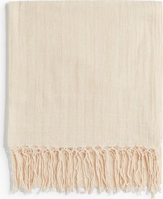 H&M Schal aus Leinenmix - Beige