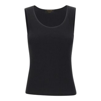 Gran Sasso Tank Top - female - Gran Sasso - Sleeveless Tops - Black - XS - Tops