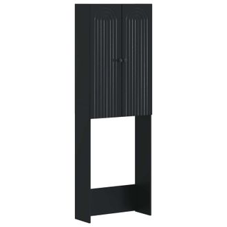 vidaXL Mueble De Ba&ntilde;o Alkmaar Negro 66 X 25,5 X 190 Cm Vidaxl