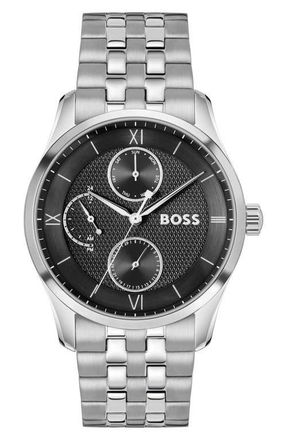 BOSS Principle Master Chronograph Watch, 41mm in Black at Nordstrom