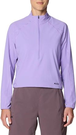 Mountain Hardwear Sunshield Half-Zip UPF 50+ Jacket in Harbor Violet at Nordstrom, Size Medium
