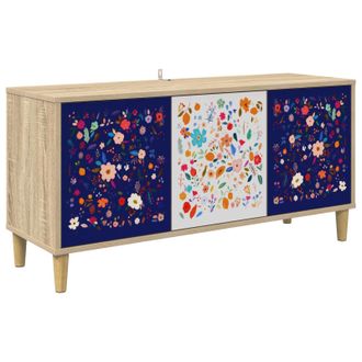 vidaXL Mueble De Tv Mainz 102 X 33 X 50 Cm Sonoma Madera De Ingenier&iacute;a Vidaxl