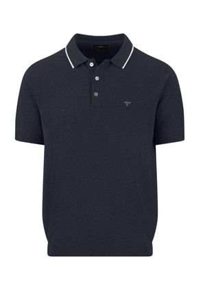 Fynch-Hatton Fynch-Hatton Mens KNITTED POLO SHIRT NAVY Cotton - Size X-Large