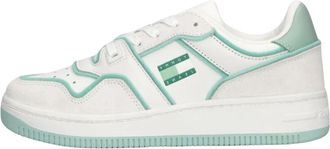Tommy Jeans Retro Basket Foam Edge Lage Sneakers - Dames - Sneakers - Veelkleurig - 41 EU - Leer - Schoenen