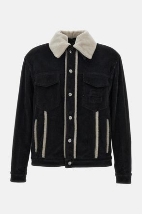 Fendi Blouson In Velluto A Coste