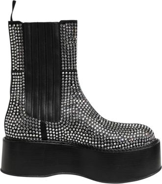 Dolce & Gabbana Korte Laarzen - Dames - Chelseaboots - Zwart - 44 EU - Schoenen