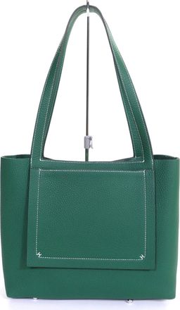 Herm&egrave;s Taurillon Clemence Leather Tote Bag (Pre-Owned)