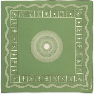 Fortela Circle Print Cotton Bandana in Green at Nordstrom