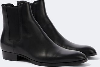 Saint Laurent Wyatt leather Chelsea boots