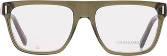 Ferragamo Demo Rectangular Mens Eyeglasses SF2997 320 55
