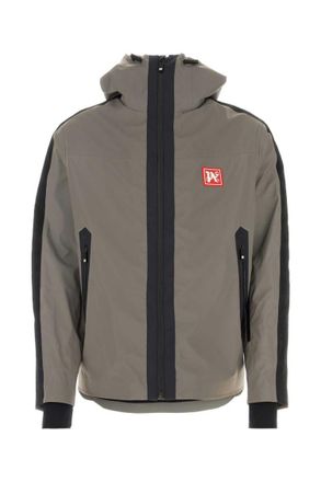 Palm Angels Silver Patch Logo Jacket