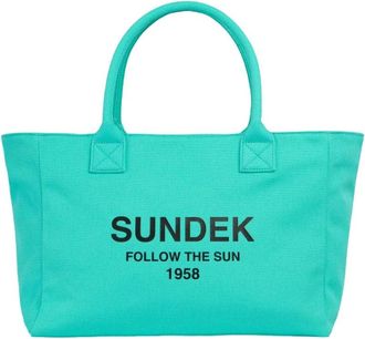 Sundek Borsa Mare CON Scritta - unisex - Shoppers - Groen - ONE Size - Tassen