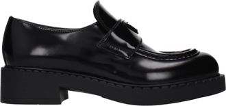 Prada Damess Leren loafers zwart