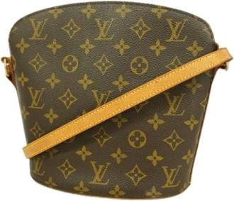 Louis Vuitton Pre-owned Drouot schoudertas - Dames - Pre-owned - Bruin - Maat: ONE Size Leer