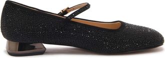 Emanuelle Vee Zwarte Mary Jane Ballerina Schoenen - Dames - Pumps - Zwart - 37 EU - Schoenen