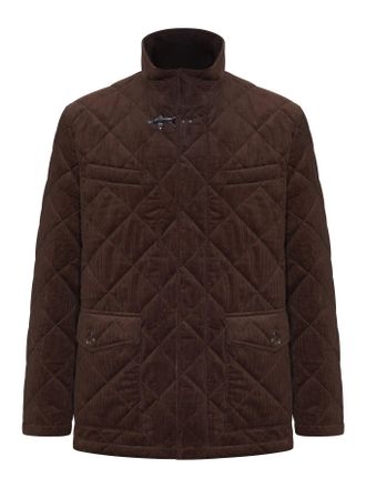 Fay BROWN CORDUROY QUILTED JACKET - Fay Archive - Man