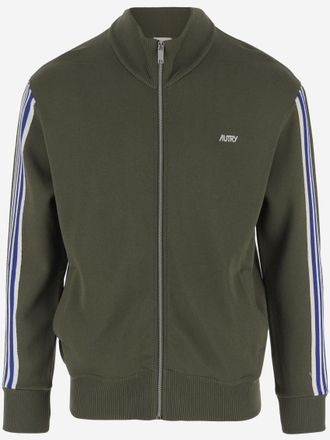 Autry Olive Green High Neck Logo Sweatshirt