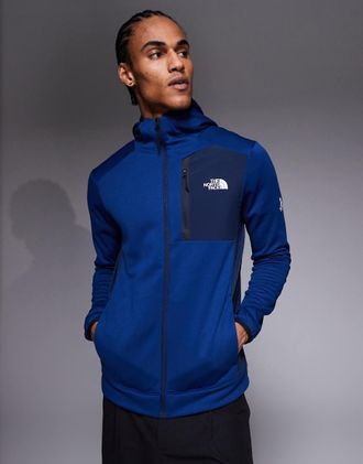 The North Face Mountain Athletics - Giacca in pile blu navy con zip