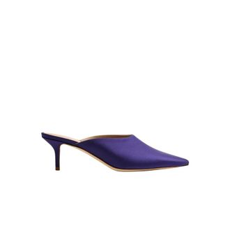 Scarosso Laura - Dames - Muiltjes - Paars - 36 EU - Leer - Schoenen