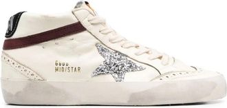 Golden Goose Mid Star LTD Sneakers - Dames - Sneakers - Wit - 36 EU - Katoen - Schoenen