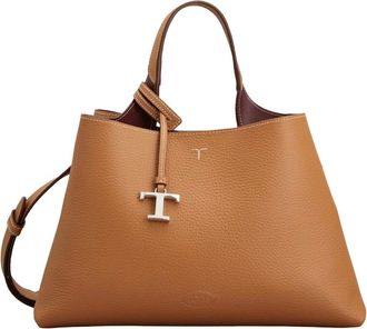 Tod's Tods, Handbags, female, Brown, Size: ONE SIZE Small Apa Top Handle Bag