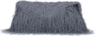 Dries Van Noten Fringe-Textured Grey Leather Shoulder Bag