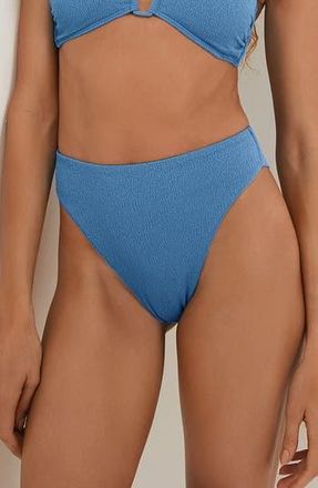 Vix Firenze Gigi Hot High Waist Bikini Bottoms in Blue at Nordstrom Rack, Size Medium