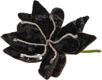 Maliparmi Precious Flower Brooch - Dames - Broches - Bruin - ONE Size - Polyester - Accessoires