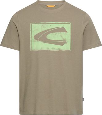 Camel Active T-Shirt CAMEL ACTIVE, Herren, Gr. 4XL, khaki, Jersey, Obermaterial: 100% Baumwolle, bedruckt, normal h&uuml;ftbedeckend, Rundhals, Shirts T-Shirt, mit Logo