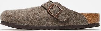 Birkenstock Bostons - Scarpe unisex in lana color cacao-Marrone