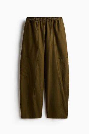 H&M Cargohose mit Balloon Leg - Dunkles Khakigr&uuml;n