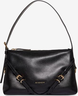 Givenchy Ledertasche mit Glanzeffekt und Schultergurt Voyou