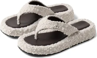 Mani&egrave;re De Voir Rosalie Boucle Flatform Sandals in Off White/brown at Nordstrom, Size 7