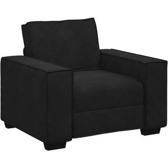 vidaXL Vidaxl - Sill&oacute;n De Terciopelo Negro 60 Cm