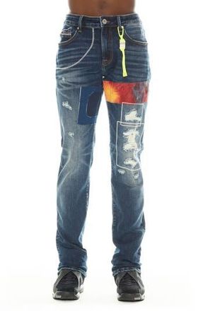 Cult of Individuality Rocker Rip & Repair Slim Fit Jeans in Sawyer at Nordstrom Rack, Size 42