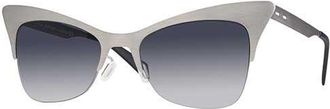 Italia Independent II 0504 075.075 Womens Sunglasses Silver Size 51
