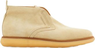 Ferragamo suede desert boots - men - Rubber/Calf Suede/CALFSKIN - 10.5 - Neutrals