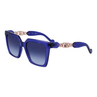 Liu Jo Sunglasses, unisex, Blue, Size: 53 MM Squared Sunglasses