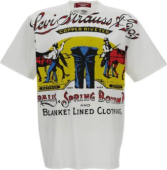 Junya Watanabe White Eye Crew Neck Cotton T-Shirt